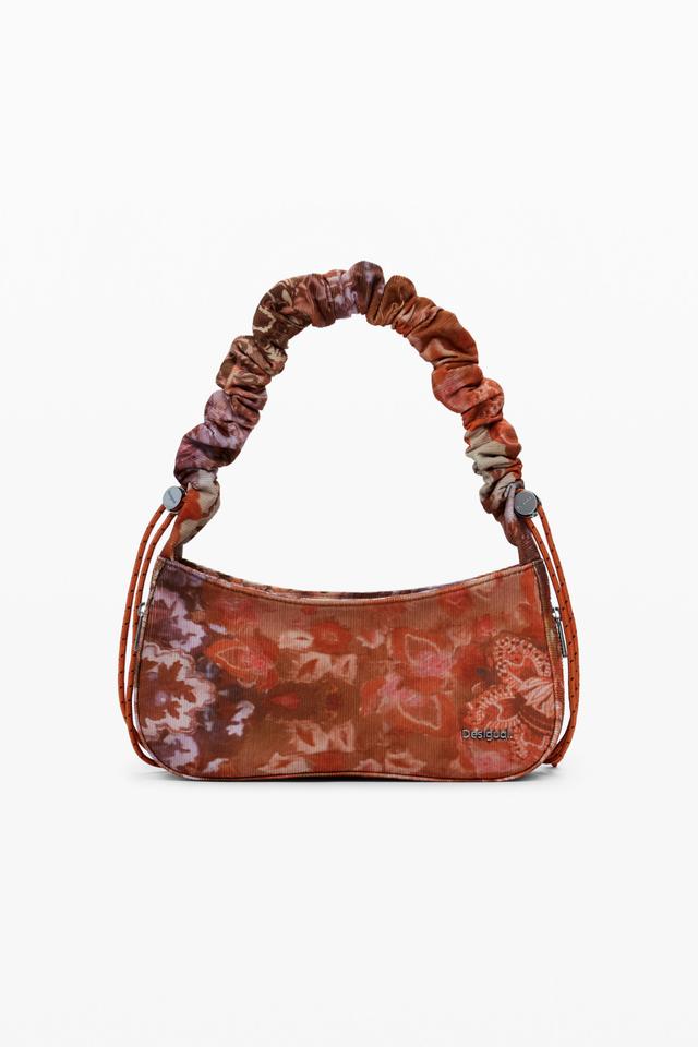 Sac bandoulière texture fleurs moyen