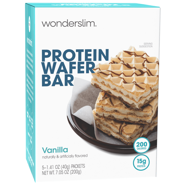Wonderslim Protein Wafer Snack Bars Vanilla (5ct)