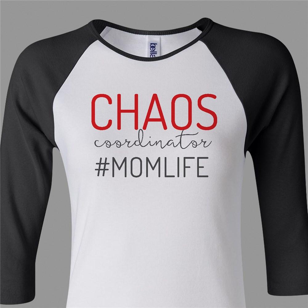 Personalized Chaos Coordinator Women's Raglan Shirt