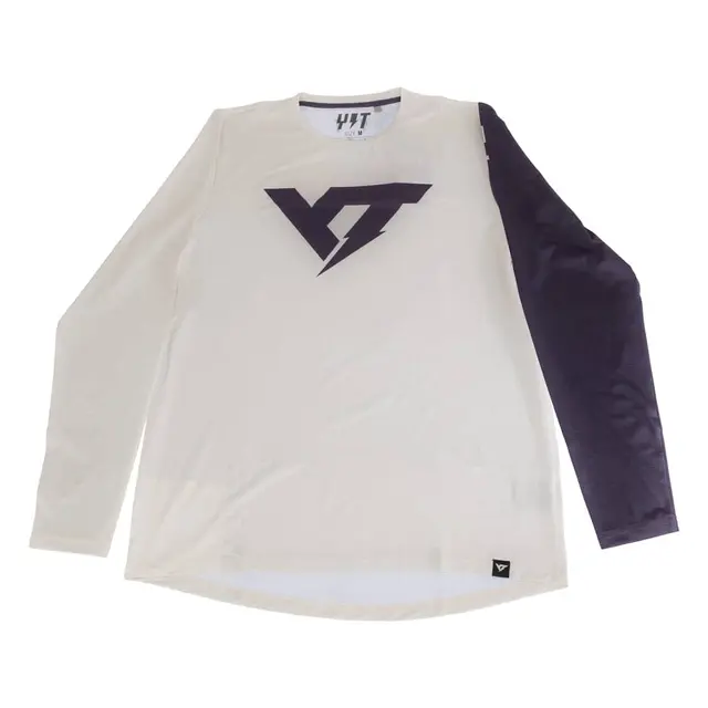 Yt | Gravity Main Logo Tech Long Sleeve Jersey Men's | Size Small In Dried Green | 100% Polyester