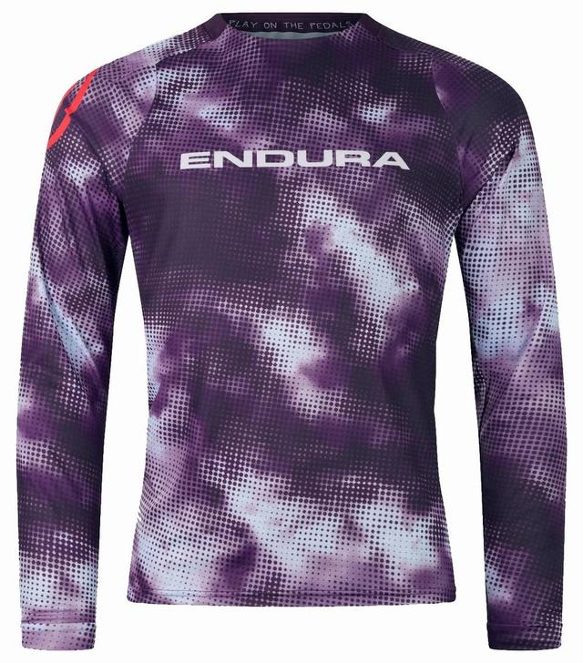 Endura | Pixel Cloud L/s Jersey Ltd Men's | Size Small In Purple