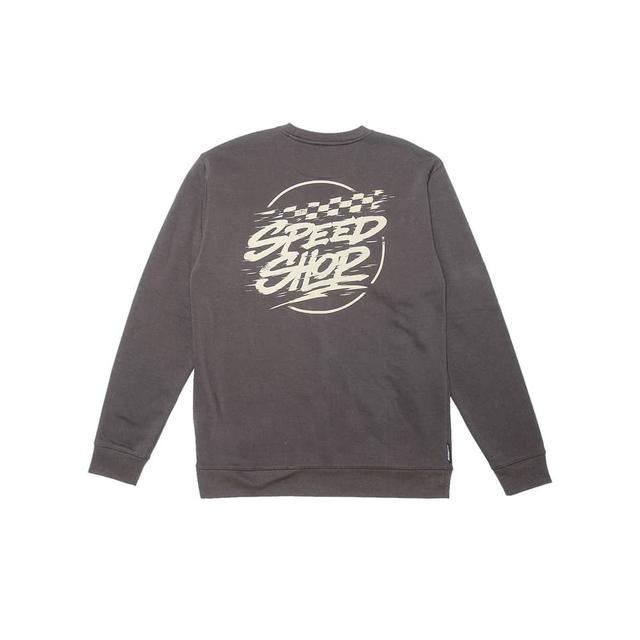 Fasthouse | Burner Crew Neck Pullover Men's | Size Medium In Shadow | Polyester