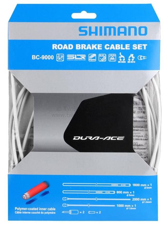Shimano | Dura-Ace R9000 Brake Cable Set Polymer-Coated Brake Cable Set White