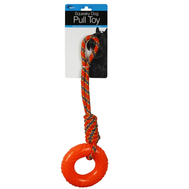 Rubber Ring with Rope Dog Pull Toy