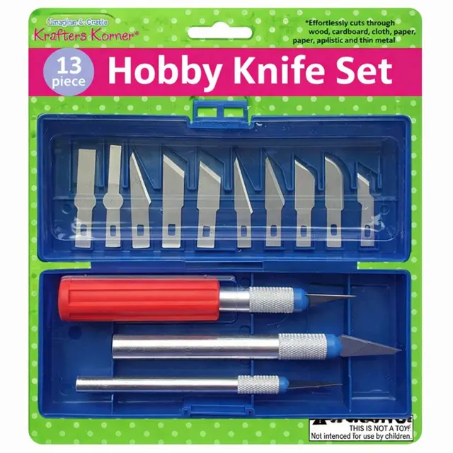 13 Piece Precision Knife Set with Storage Case