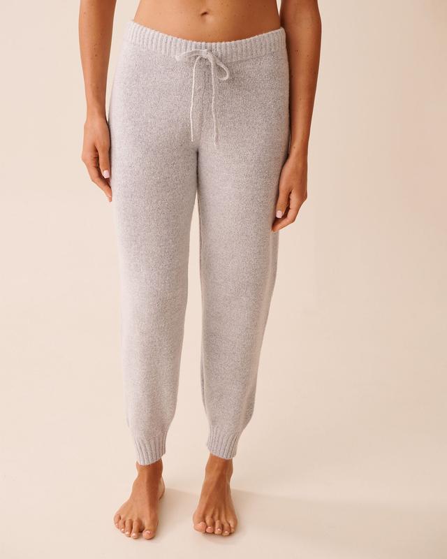 la Vie en Rose Knit Jogger Pants - Grey S
