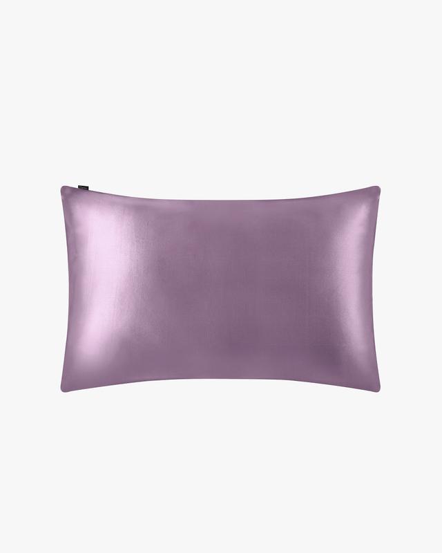 LILYSILK 2 Pack Silk Pillow Case Purple Natural Silk for Deeper Sleep and Relaxation Mulberry Silk Pillowcase Standard(20" x 26")