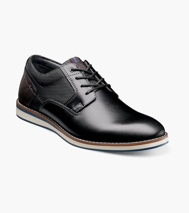 Nunn Bush Shoes Circuit Plain Toe Oxford Black Multi Size 11.5