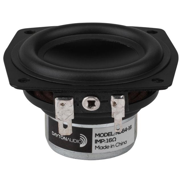 Dayton Audio ND64-16 2-1/2" Aluminum Magnesium Cone Full-Range Neo Driver 16 Ohm