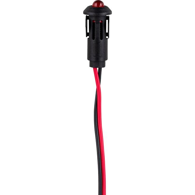 3 VDC Non-Flashing LED with Bezel & Plug - BWS180P