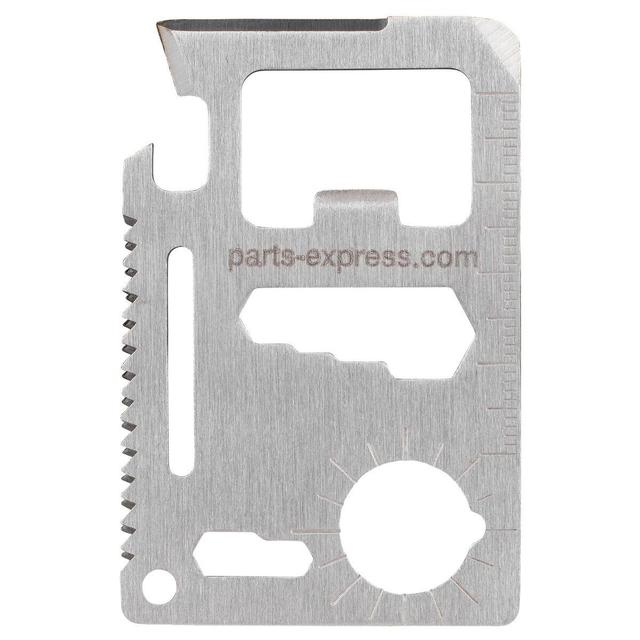 Parts Express 10-Function Stainless Steel Pocket Multi-Tool