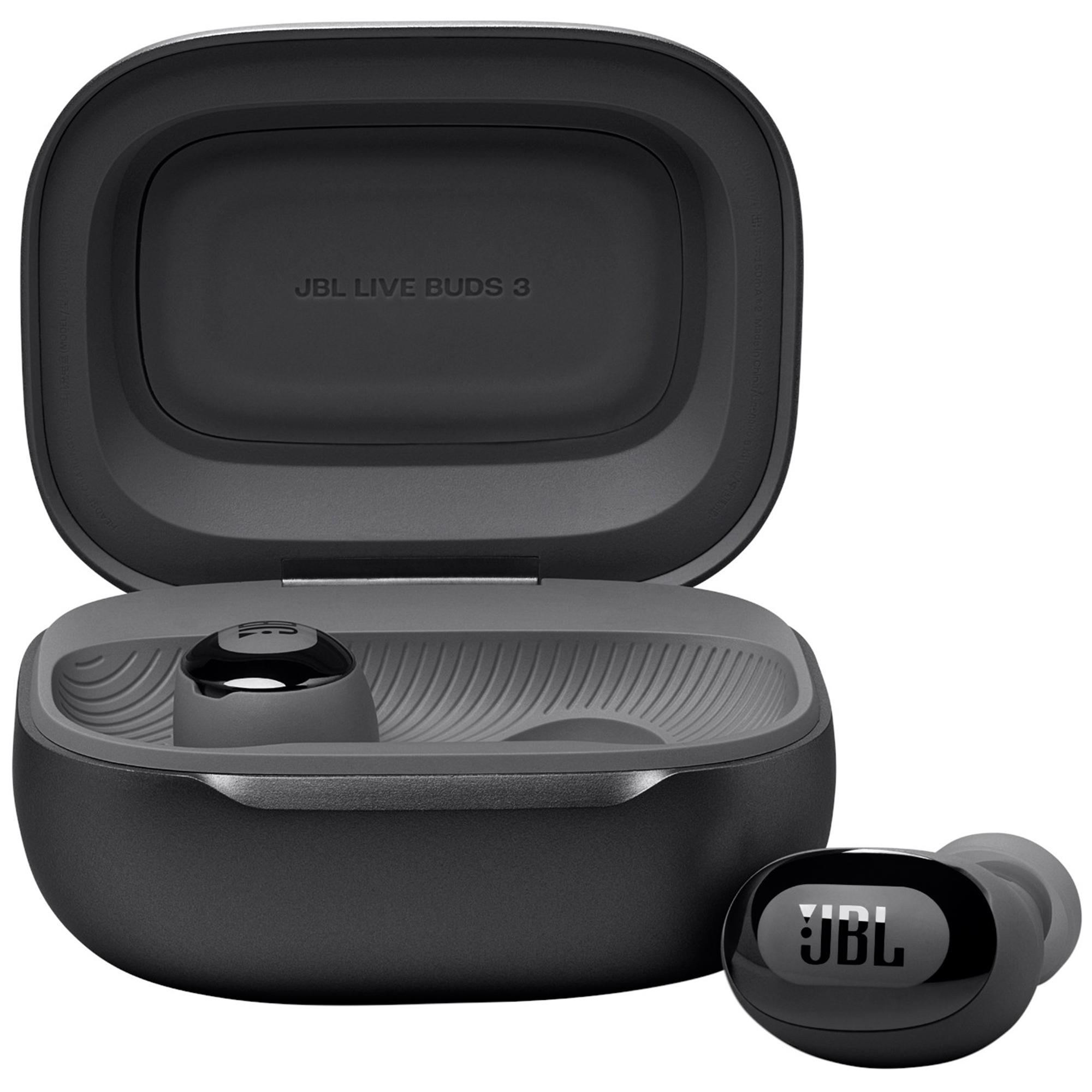 JBL Live Buds 3 True Wireless Noise-Canceling Earbuds (Black), Headphones | JBLLVBUDS3BK | P.C. Richard & Son