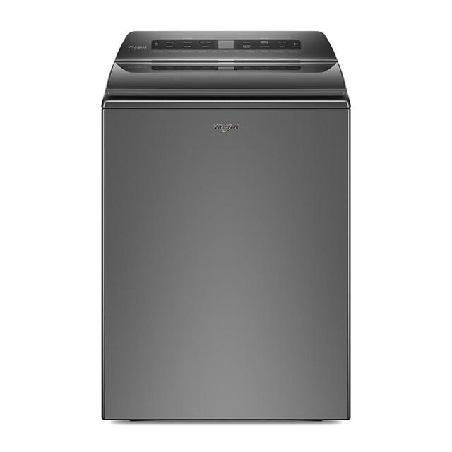 Whirlpool 28 in. 4.7 cu. ft. Top Loading Washer with 36 Wash Programs, 6 Options, Sanitize Oxi & Self Clean - Chrome Shadow | WTW5105HC | P.C.
