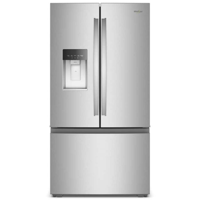 Whirlpool 36 in. 23.4 cu. ft. Smart Counter Depth French Door Refrigerator with Ice & Water Dispenser - Fingerprint Resistant Stainless Steel | P.C.