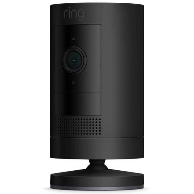 Ring - Stick Up Indoor/Outdoor Wire Free 1080p Security Camera Black, Indoor Smart Cameras | B0C5QSN9YB | P.C. Richard & Son