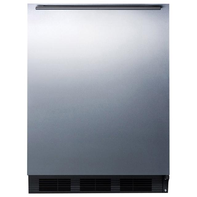 Summit 24 in. 5.8 cu. ft. Undercounter Refrigerator - Stainless Steel | FF63BKH2ADA | P.C. Richard & Son