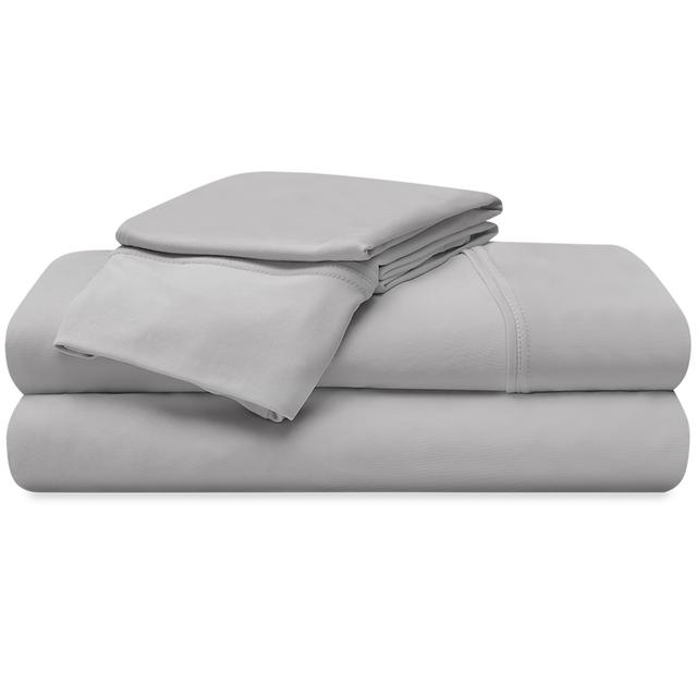 BEDGEAR Ver-Tex Queen Size Sheet Set (Ideal for Adj. Bases) - Light Grey, Sheets & Blankets | BGS197105 | P.C. Richard & Son