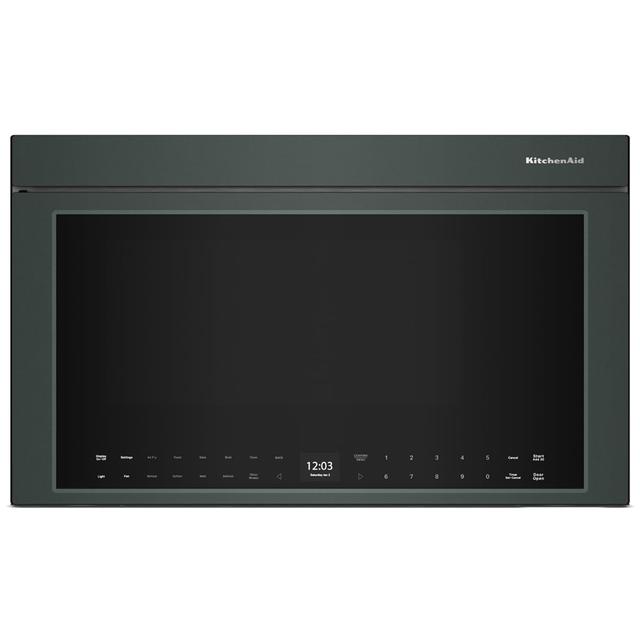 KitchenAid 30 in. 1.1 cu. ft. 950W Smart Over-the-Range Microwave with 400 CFM, Convection & Sensor Cooking - Juniper | KMMF530PJP | P.C. Richard &