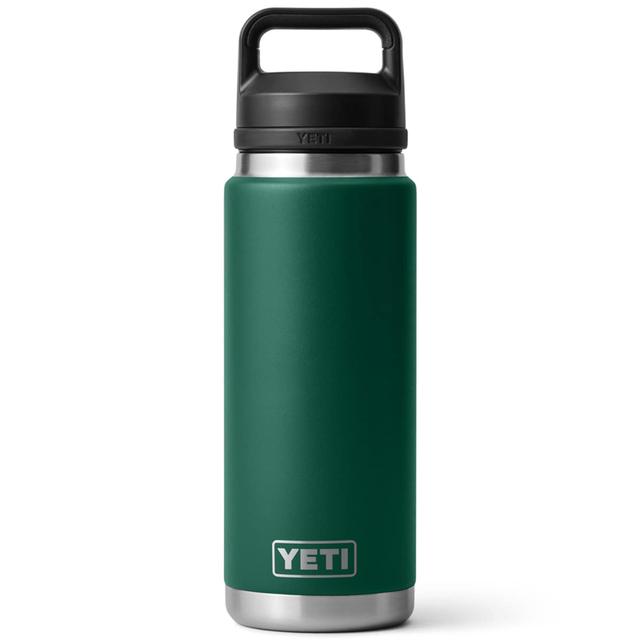 YETI Rambler 26 oz Water Bottle with Chug Cap - Black Forest Green | YRAMBC26FG | P.C. Richard & Son