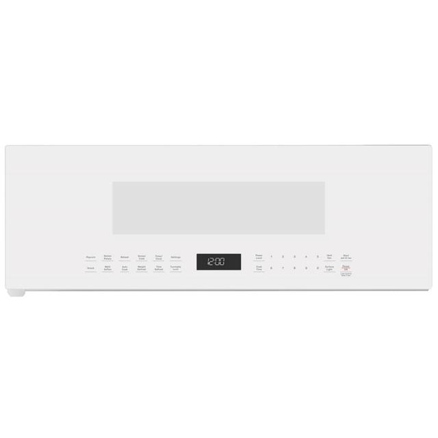 GE 30 in. 1.2 cu. ft. 1000W Low Profile Over-the-Range Microwave with 400 CFM & Sensor Cooking - White | UVM9125DYWW | P.C. Richard & Son