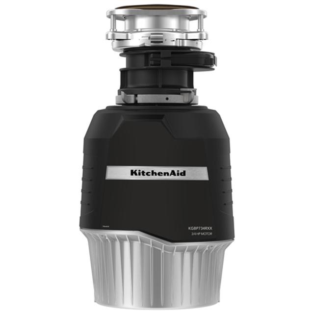 KitchenAid 3/4 HP Batch Feed Waste Disposer with 1725 RPM & Noise Reducing Insulation - Black, Garbage Disposals | KGBP734RXX | P.C. Richard & Son