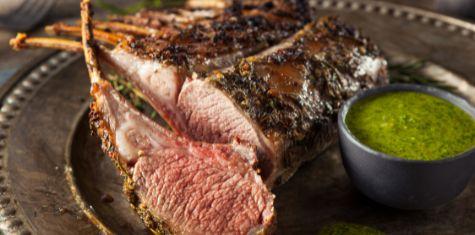 Frenched Lamb Rack - Frenched 8-Bone Lamb Rack - 1 count