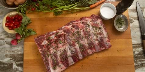 Grass Fed, Grass Finished Meaty Beef Back Ribs - 2 Meaty Beef Back Ribs - min 6lb pkg
