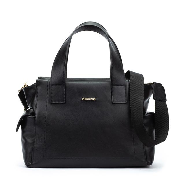 Pikolinos PAU WHA Women's leather Canvas tote bags BLACK