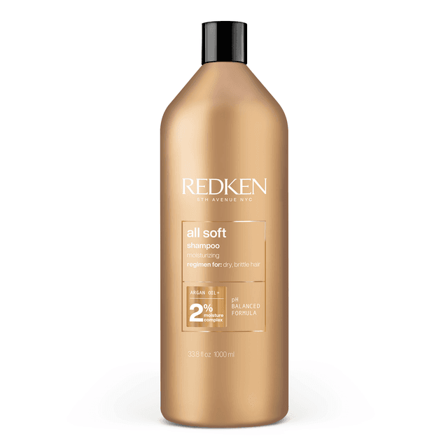Redken - All Soft Argan Oil Shampoo For Dry Damaged Hair - 1 l / 33.8 fl oz