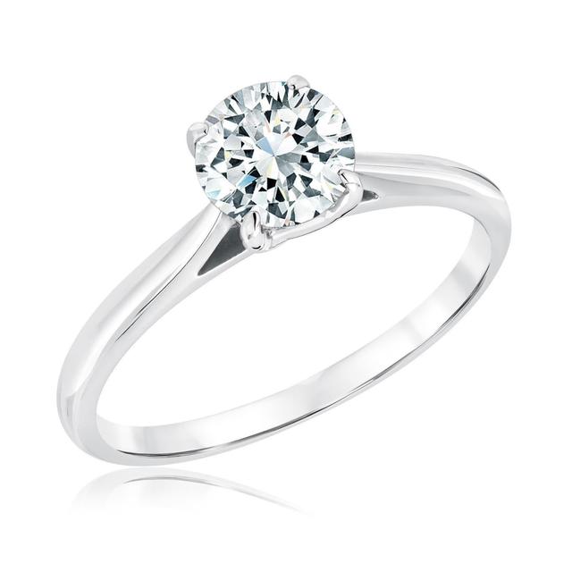 REEDS Women's 1Ct Round Diamond Solitaire White Gold Engagement Ring  Ring Size: 8.5