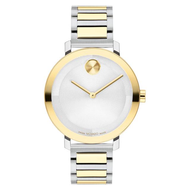 Movado BOLD Evolution Silver-Tone Dial Two-Tone Stainless Steel Bracelet Watch | 34mm | 3601105