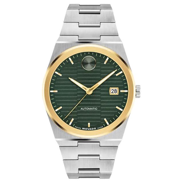 Movado BOLD Quest Automatic Green Dial Stainless Steel Bracelet Watch 39mm - 3600942