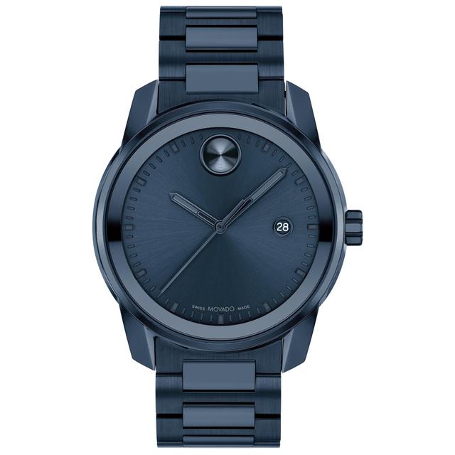 Movado BOLD Verso Blue Ion-Plated Bracelet Watch | 42mm | 3600862