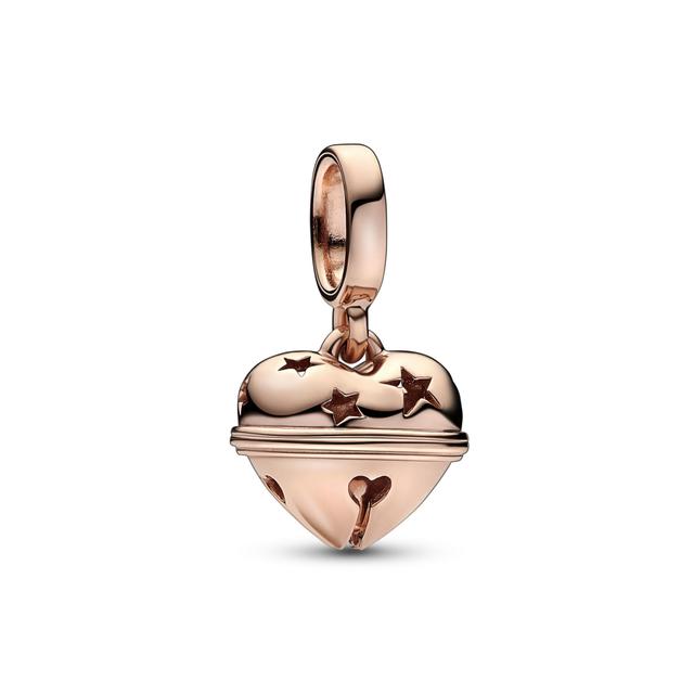 Pandora  Festive Bell Dangle Charm | Rose Gold-Plated
