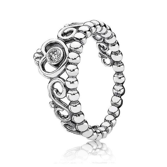 Pandora Women's My Princess Sterling Silver Ring Ring Size: 5