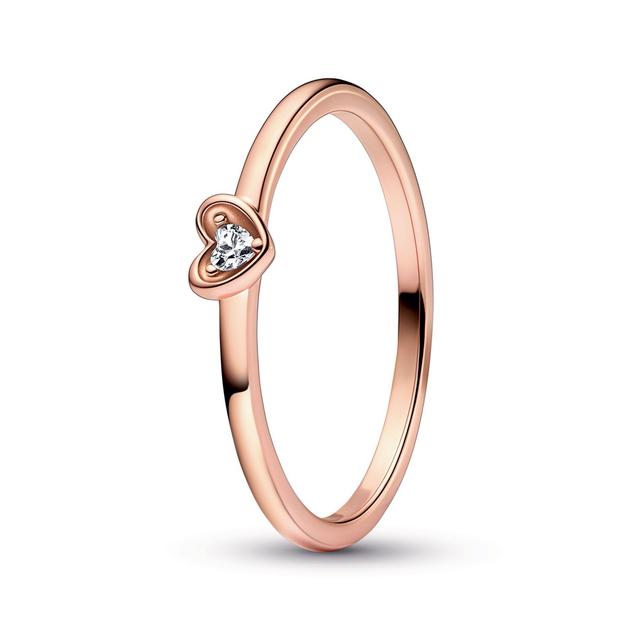 Pandora Women's Radiant Heart Ring | Rose Gold-Plated Ring Size: 6