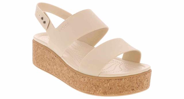 Crocs Brooklyn Cork Frappe Women'S Wedge Sandal