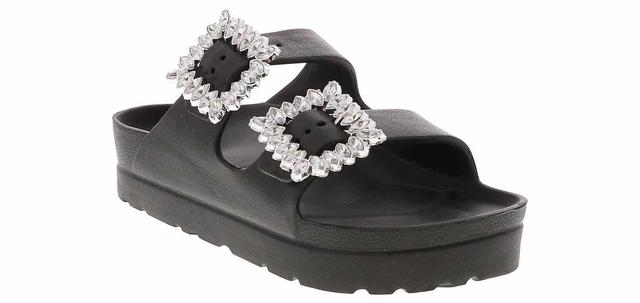Mia Kiana 2 Band Big Buckle Women's Platform Sandal