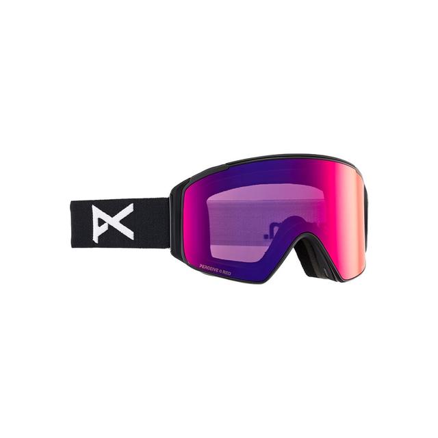 Anon M4S Toric Goggles + Bonus Lens + MFI Face Mask - Black/Perceiebe Sunny Red | The House
