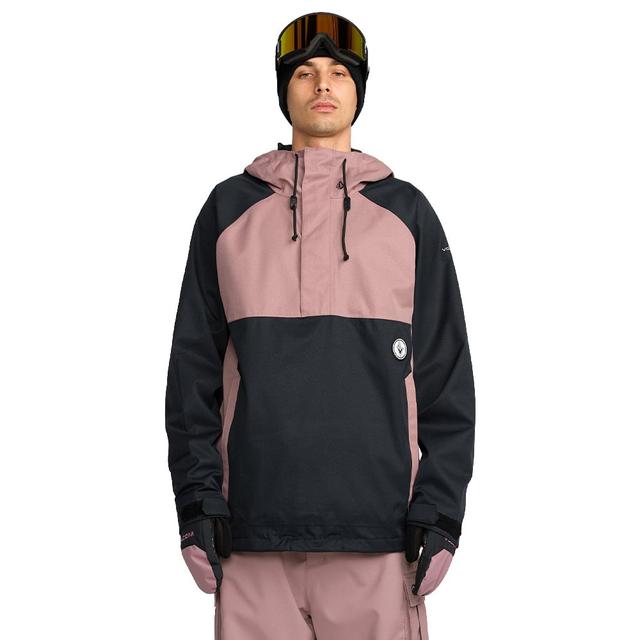 Volcom Men's Hossegor 20K Pullover Snowboard Jacket Medium - Pale Mauve | The House