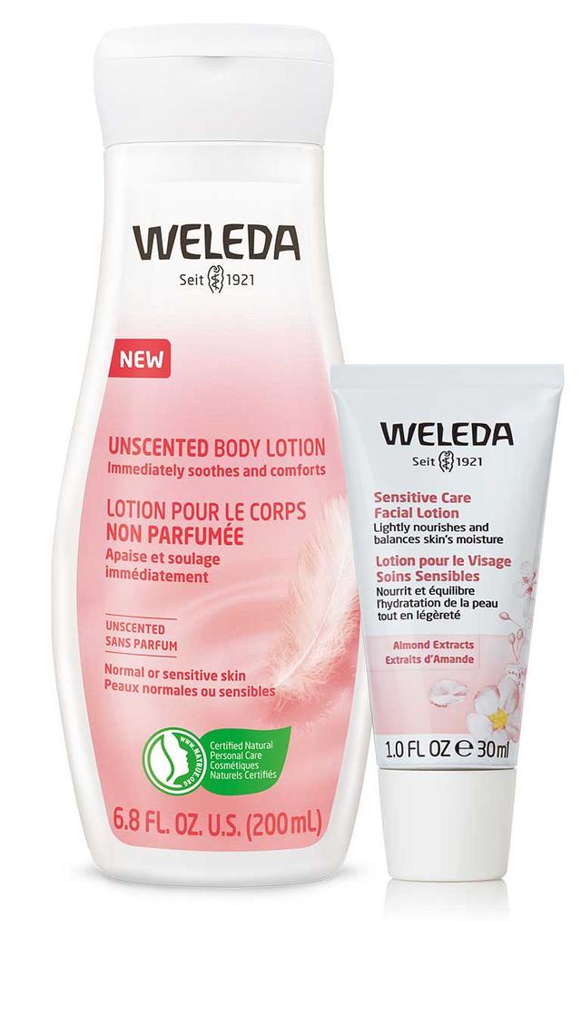 Unscented Face & Body Duo - Weleda