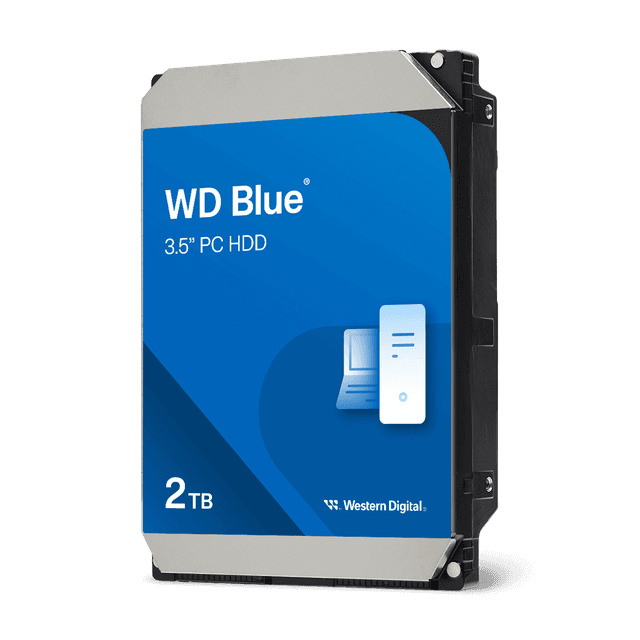 Western Digital 2TB WD 3.5in PC - Recertified, Blue Hard Drive - RWD20EZAZ