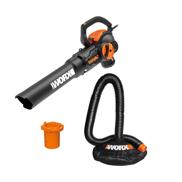 12 Amp 620 CFM 70 MPH leaf blower /mulcher / vacuum- leaf collection system included | WORX