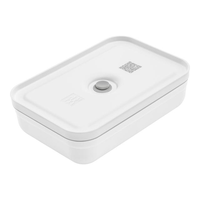 ZWILLING Fresh & Save L flat Divided Meal Prep Container, plastic, white-grey
